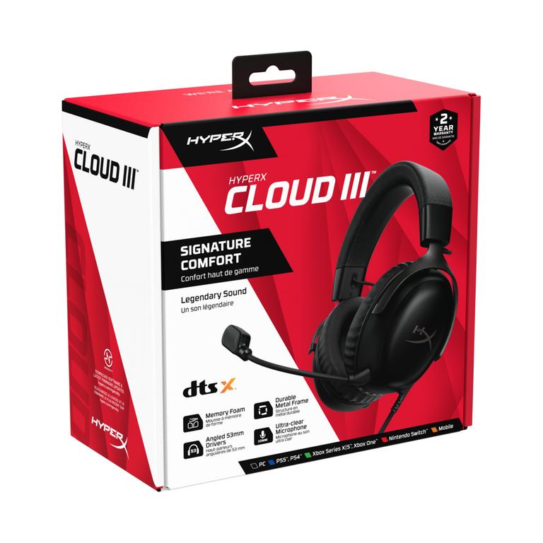 HyperX Cloud III - Gaming Headset Black/Red